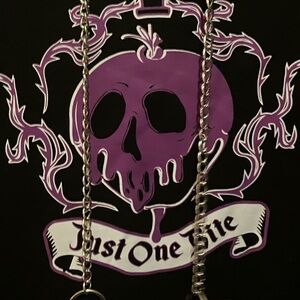 Villains NWT Poisoned Apple Hoodie with Chain pull strings